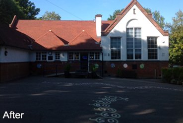 Image of Grayswood School after roof replacement.
