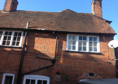Image of roof repairs on heritage property in Surrey.