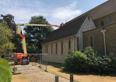 Roof repair image church near Farnham, Surrey