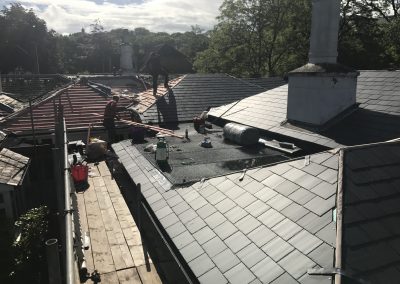 Image of slate re-roof project, Surrey
