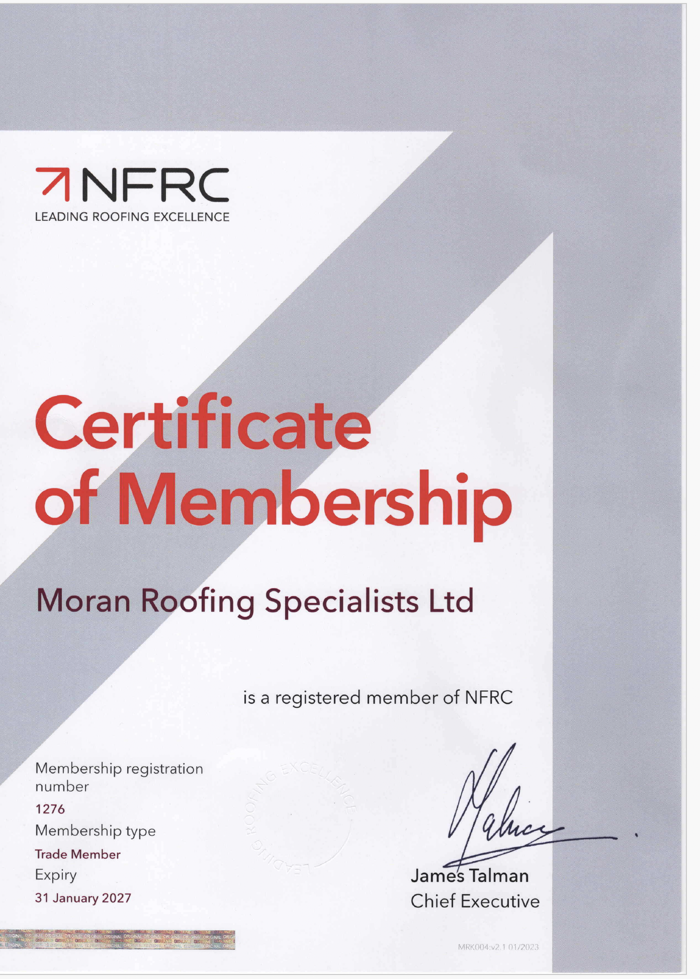 NFRC Leading Roofing Excellence